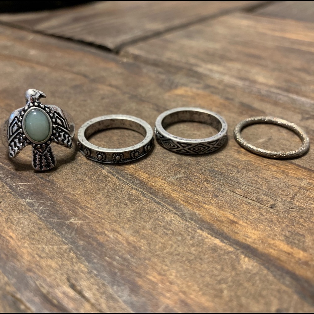 Silver Ring Set